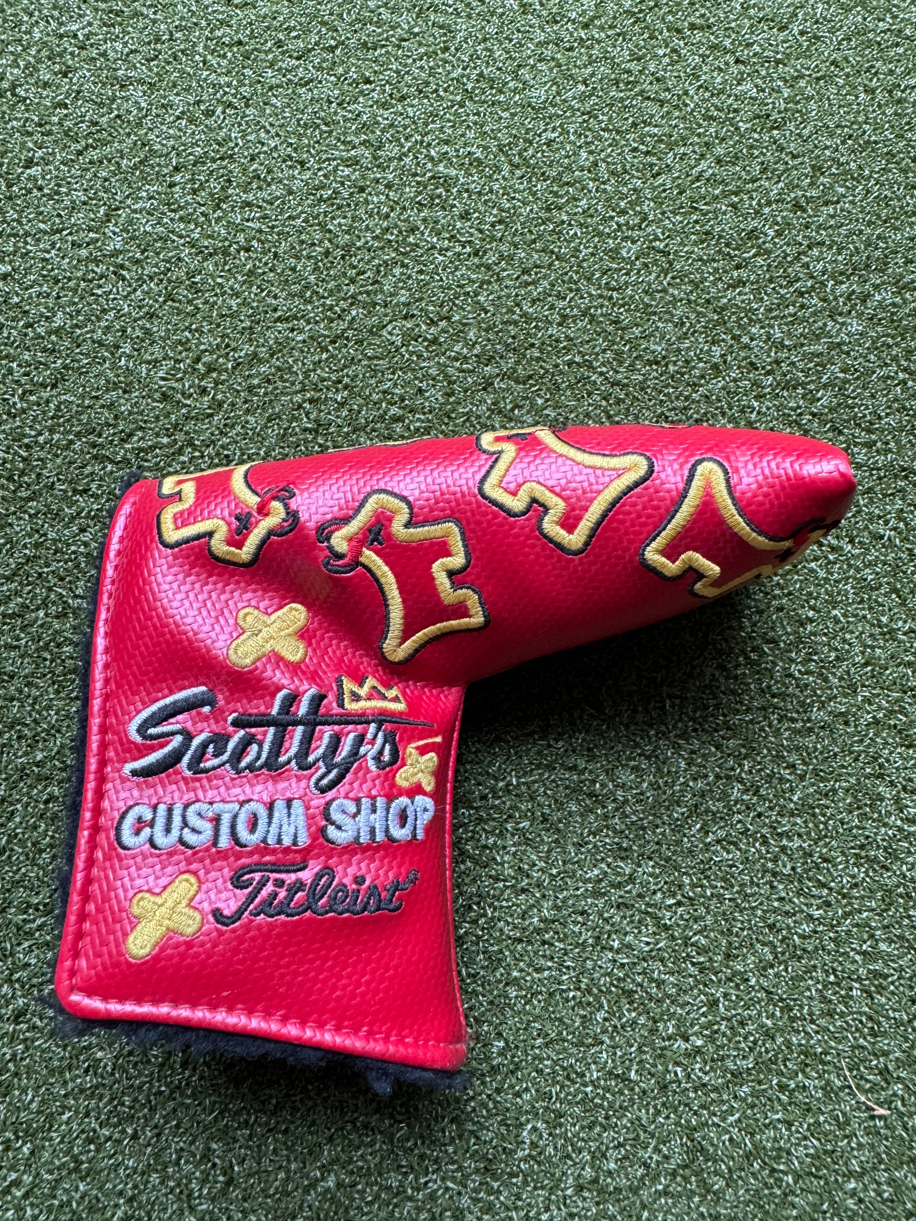 Scotty Cameron Dancing Junk Yard Dog Red Blade Custom Shop Headcover