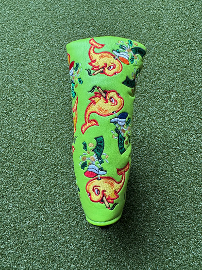 Scotty Cameron Black 2011 Las Vegas Whales Green Headcover Blade