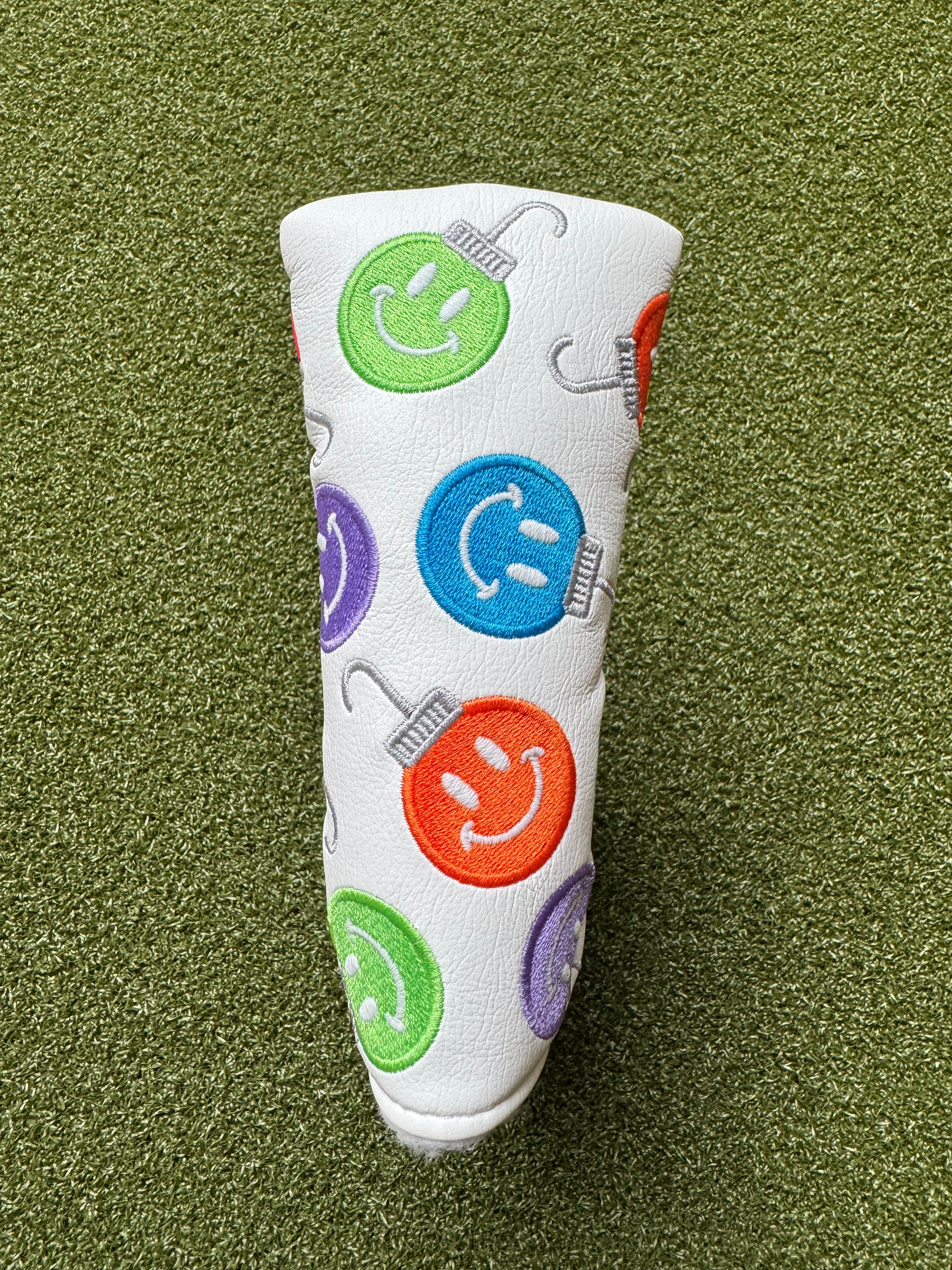 Scotty Cameron 2011 White Holiday Smile Faces Ornaments Blade