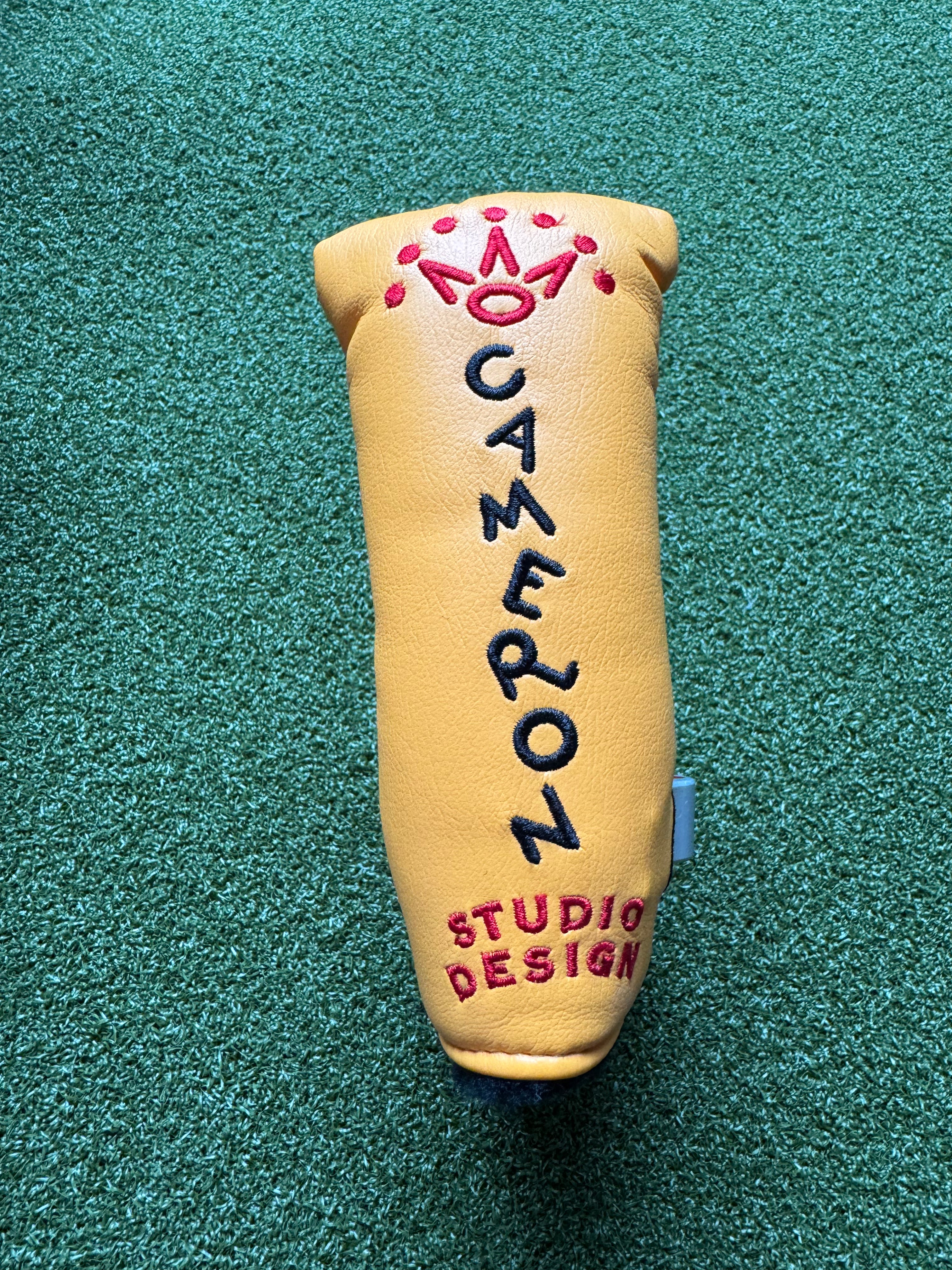 Scotty Cameron Yellow Studio Design Blade Headcover W/ Pivot Tool